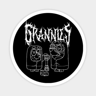 Death Metal Bluey Grannies Rita & Janet Magnet